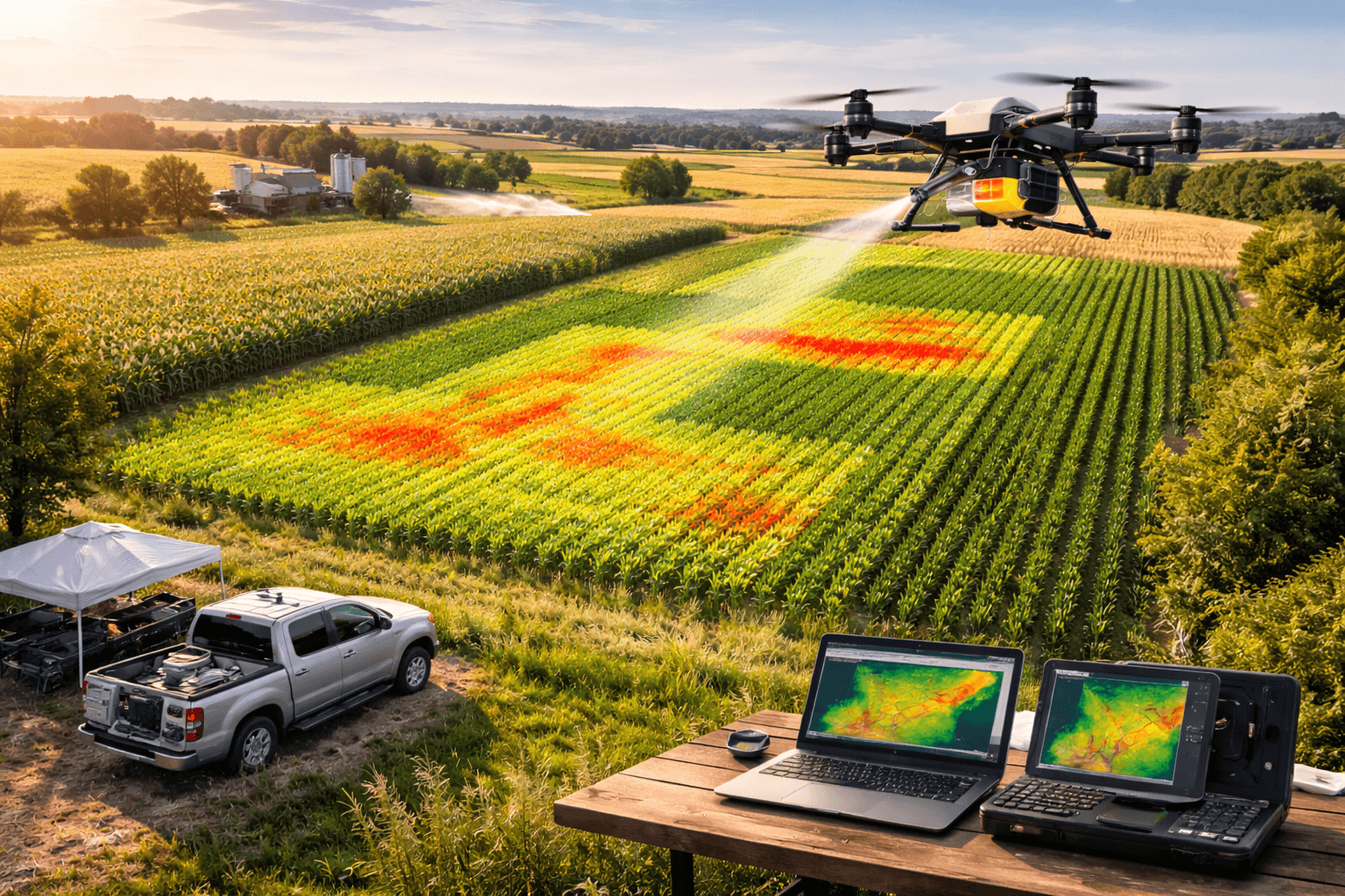 Drone agricole et stress hydrique : comment fonctionne l’analyse NDVI ?