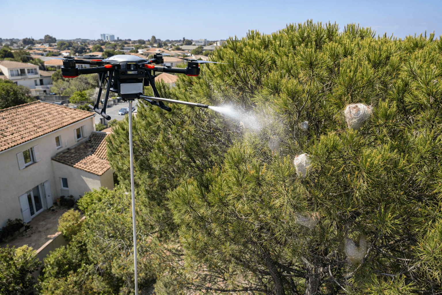 Intervention sur arbres et abords de maison à Montpellier