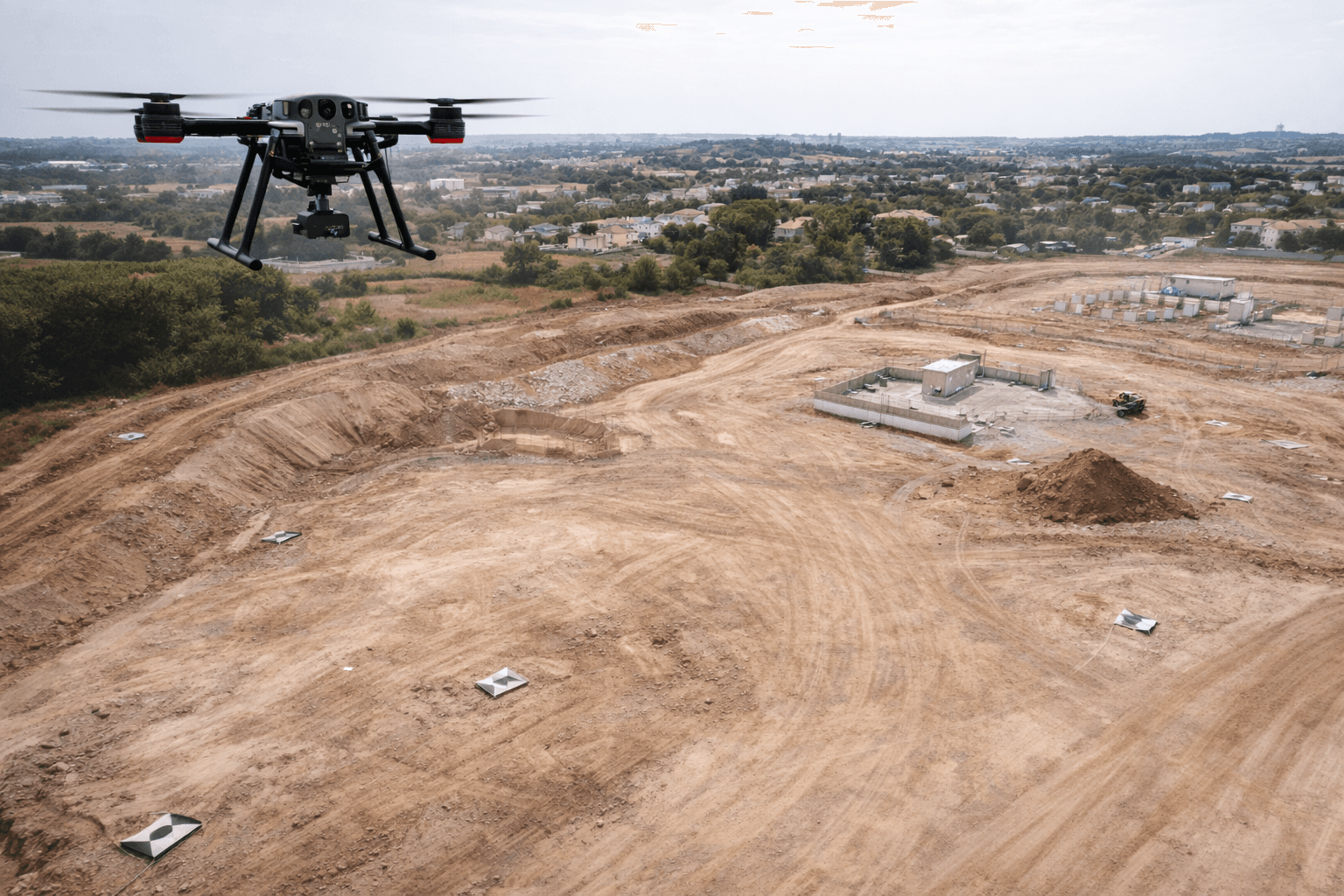 Mission de photogrammétrie par drone à Montpellier
